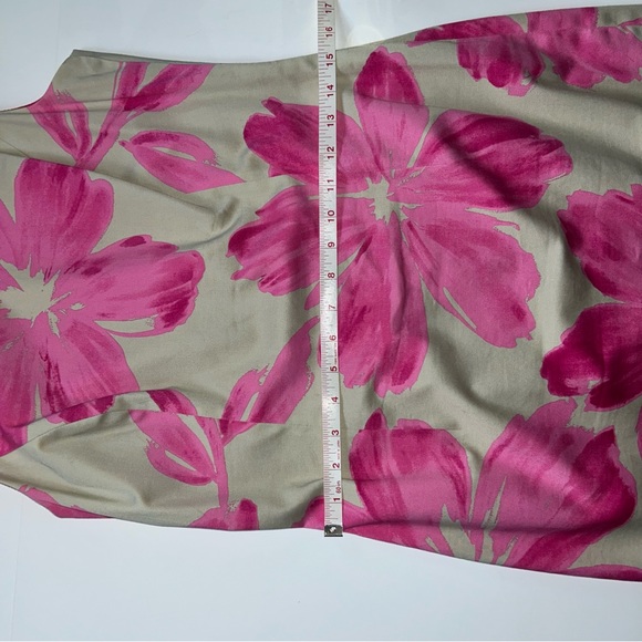 Jones New York Spring Pink Floral Sheath Dress Size 6 - Picture 9 of 13